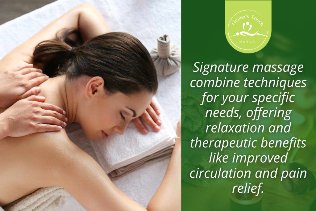 Signature Massage - Healer's Touch Manila